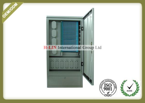 288 Cores Outdoor Fiber Distribution Cabinet SMC Material Anti - Erosion High