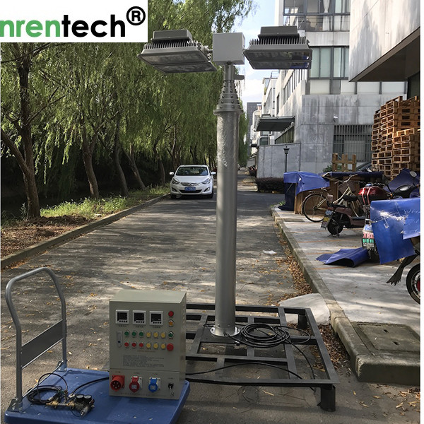 LED mounted fire truck telescopic mast light