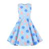 Buy cheap Polka Dot Flower Show Skirt Retro Summer Children'S Clothing Kid Girls Dresses from wholesalers