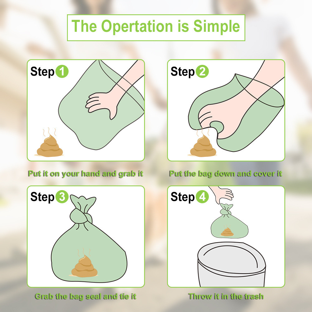 Eco-Friendly Bone-Shape Plastic Pet Waste Bags For Small Animal Dog Poop Cleaning