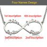 Buy cheap 15.7in Infinity Custom Silver Necklaces from wholesalers