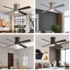 Buy cheap 65W 48Inch 4 Metal Blade Modern Style Ceiling Fan from wholesalers