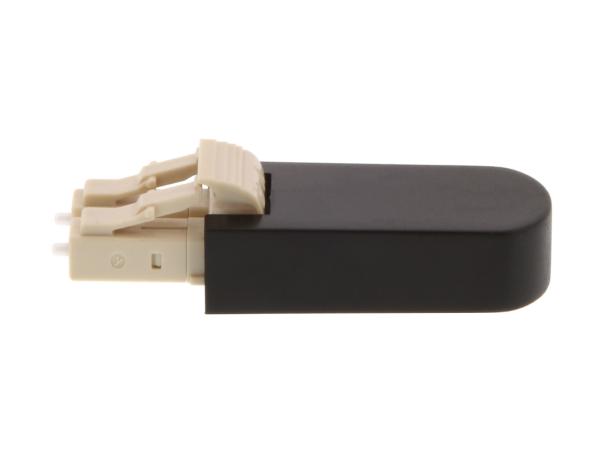 Buy cheap LC PC Multimode 50/125 OM2 Fiber Optic Loopback Black Plastic Housing from wholesalers