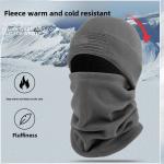 Fleece hats men and women winter windproof warm mask outdoor skiing riding neck