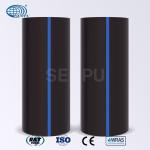 Trenchless HDPE Solid Wall Pipe Friction Resist High Water Carrying Capacity