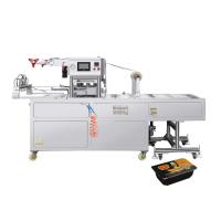 Buy cheap MAP Technology Disposable Thali Packing Machine 4 Trays One Time For Fish product