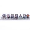 Buy cheap Grey foil gold natural resin multi -faceted desktop game Dice Border Gate from wholesalers