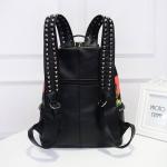 PU Backpacks for college student custom flower wholesale tas ransel wanita sac à