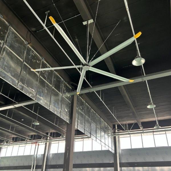 Aluminum Magnesium Alloy DX/DS Hvls Giant Ceiling Fan With 6 Blades Customizatio