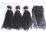 Soft Kinky Curly 100% Brazilian Virgin Hair Weave For Dream Girl