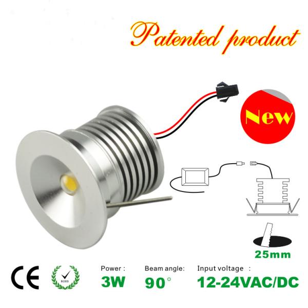 Buy cheap Hotel Room Wall Panel LED Light Recessed 3W Mini LED Spotlight 12DC/AC LED lamp from wholesalers