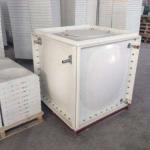 FRP GRP Water Tank 1 Cubic Meter Minimum Height 0.5m After Service Video