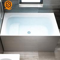 Buy cheap Acrylic Solid Stone Freestanding Tub Seamless Joint White Matte 170CM product