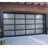 Buy cheap Glass Garage Cheap Price Black Waterproof Excellent Insulation Aluminum Sectional Door For Residential House In Grey from wholesalers