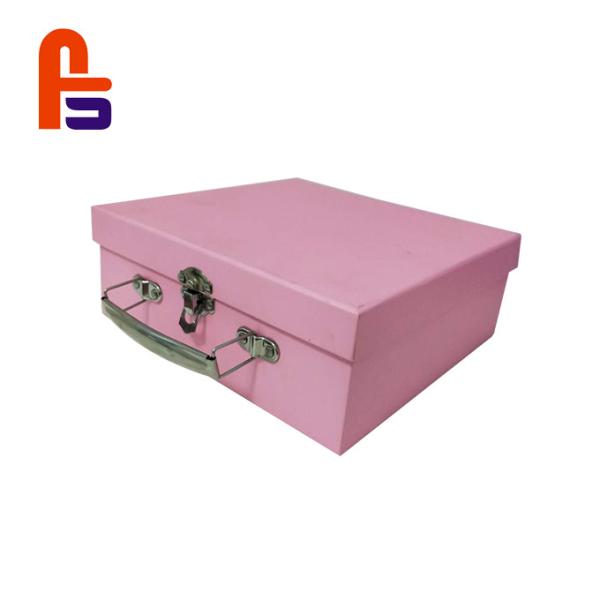 Buy cheap Pink Color Baby 250gsm - 350gsm Ivory Board Materials Cardboard Suitcase Box from wholesalers
