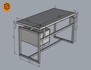 Buy cheap SGS Solid Surface Office Furniture Artificial Stone Office Desk from wholesalers
