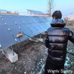 Lightweight Carbon Fiber Handle Manual Spray Brush for Outdoor Cleaning of Solar