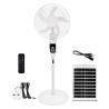 Buy cheap 16/18 Inches AC DC 12V Charging 5 Blade Rechargeable Solar Stand Fan with Panel and Battery Solar Fan from wholesalers