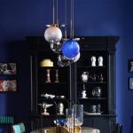 Nordic designers color glass ball chandeliers minimalist modern creative