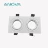 Buy cheap Dual-Head Square Recessed Spotlight 20° Tilt & Rotating Housing from wholesalers