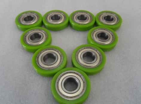 Erosion resistant Polyurethane Wheels Industrial Bisque PU Coating With Iron