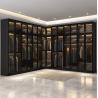 Buy cheap 3C Bedroom Black Glass Door Walk In Closet Wardrobe Fibreboard 0.53*1.4*0.5 from wholesalers