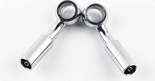Anti-abrasion Hydraulic Brake Hose Metric Banjo Fitting Chromed