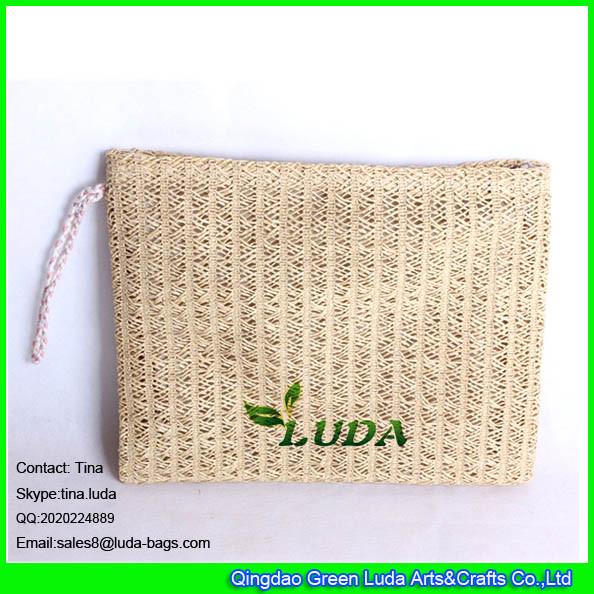 Buy cheap LUDA Clutch Purse Bag Evening Shoulder Coated Straw Envelope Paper Straw Handbag from wholesalers