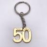 Buy cheap Custom Number Keychains , Gold Silver Antique Nickel Plated Metal Promotional Keychains from wholesalers