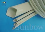Insulation type Silicone Fiberglass Sleeving / Flame Retardant industrial