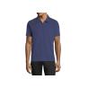Buy cheap Polyester Zip Mens Personalised Polo Shirts Casual Split Hem Wrinkle Resistant from wholesalers