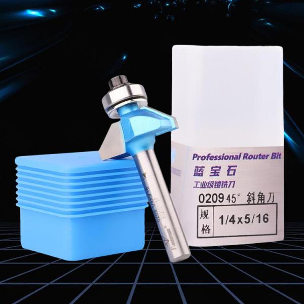 Buy cheap 45 Degree Chamfer Bearing Router Bits Multi Scene Wear Resistant from wholesalers