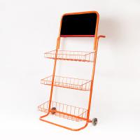 Buy cheap Custom 3 Tiers Retail Store Supermarket Shelves Promotion Trolley product