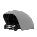 High Loading Capacity One Car Grey Stainless Steel and Fabric Garage Storage