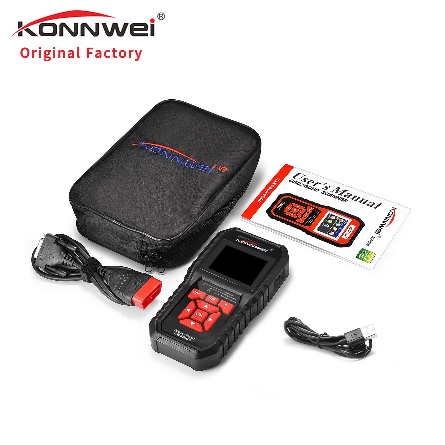 Obd2 Scanner Auto Engine Analyzer KONNWEI KW850 Mazda Buick Mercedes BMW Mitsubishi