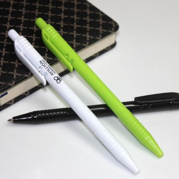 Buy cheap Hot promotional decorative thin plastic ballpoint pen for office stationery from wholesalers
