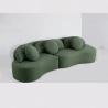 Buy cheap Customized Boucle Fabric Sofa White Fabric Couch Set Home Luxury from wholesalers