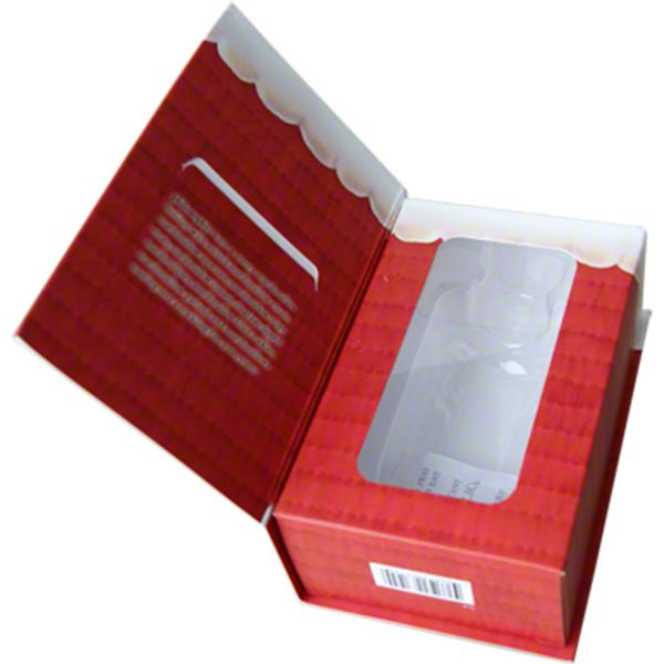 Buy cheap Printed Book Style Cosmetic Gift Box Packaging With PET Inner from wholesalers