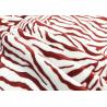 Buy cheap 210GSM Polyester Velvet Fabric / Poly Fleece Fabric For Home Textile Zebra Stripes from wholesalers