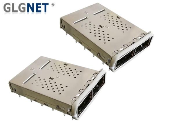 Buy cheap QSFP14 Transceiver QSFP Cage 2 Ports One Piece Stainless Steel Construction from wholesalers