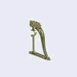 Custom 28mm Pipe Curtain Rod Finial For Hospital Decoration