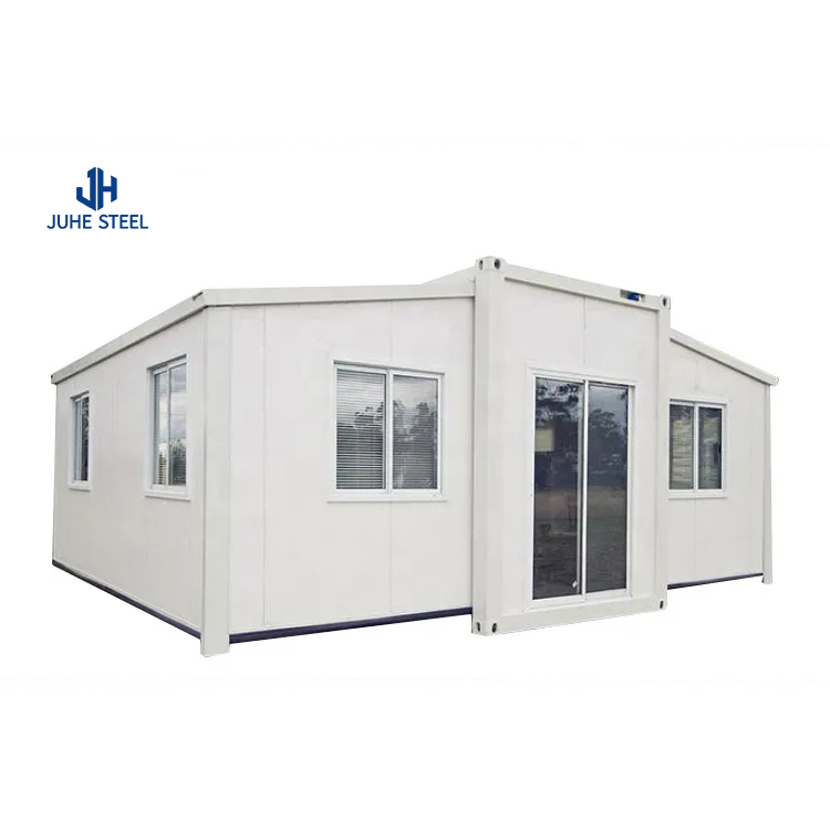 4 Bedrooms Prefab Homes Steel Structure Luxury Container House with Customized Color