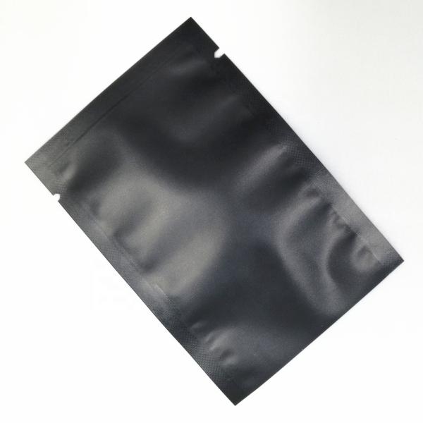 Buy cheap Matte Open Top Mylar Black Vacuum Heat Sealing Packing Plastic Bag Aluminum Foil Bag from wholesalers