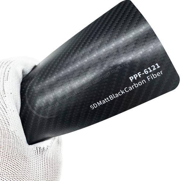 Buy cheap PPF-6121 Matte Black Carbon Fiber Paint Protection Film 8mil Color PPF from wholesalers