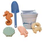 Outdoor Eco Friendly Summer Kids Sand Set Silicone Beach Bucket Toy Factory Show