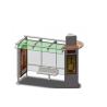 Buy cheap 201 / 304 / 316 Stainless Steel Bus Stop Shelter Advertising Screen 1500*3500mm from wholesalers