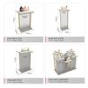 Buy cheap Skincare Store Display Furniture Gray Wooden Makeup Shop Cabinet with Lightbox for Makeup Store Display Furniture and Cosmetic Shop Interior Design from wholesalers