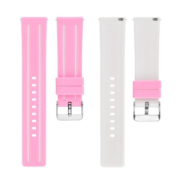 Buy cheap OEM No Deformation 22mm Silicone Rubber Watch Strap Bands For Women from wholesalers