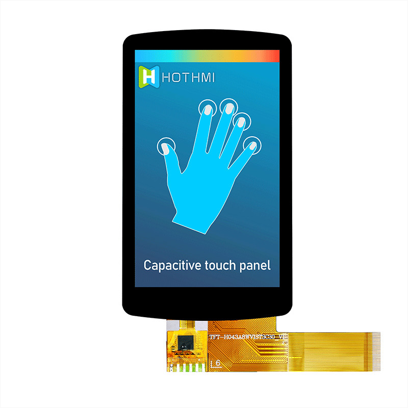 4.3 Inch IPS TFT Capacitive Screen , 480x800 TFT Color Display