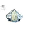 Buy cheap Golden Plastic Coffin Silver Flower Decoration Casket Corner with Iron Bars from wholesalers